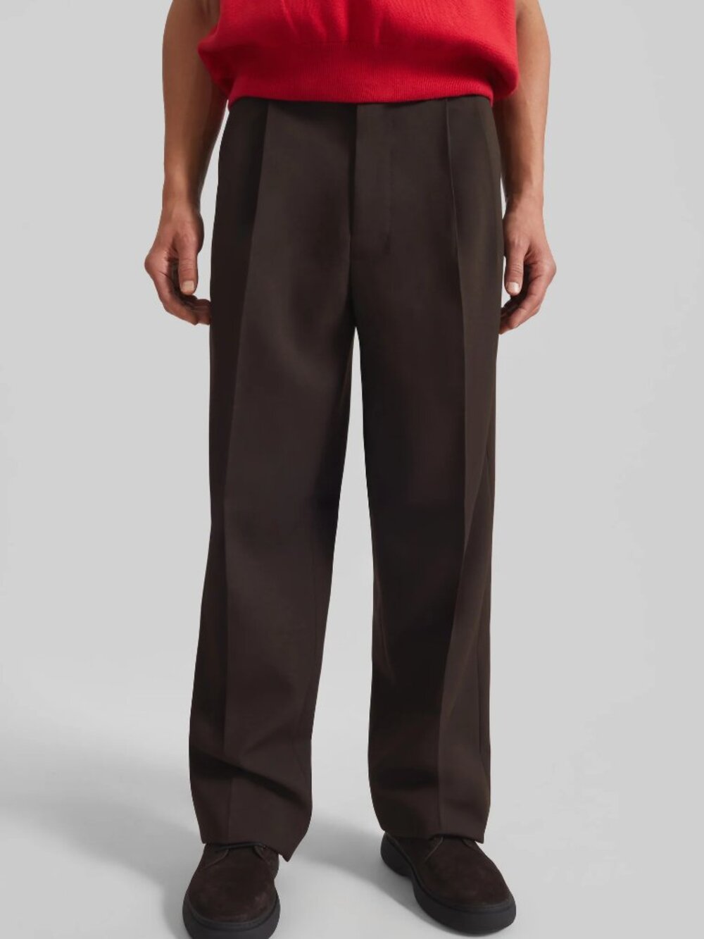 The Frankie Shop Beo Suit Pants in Dark Espresso